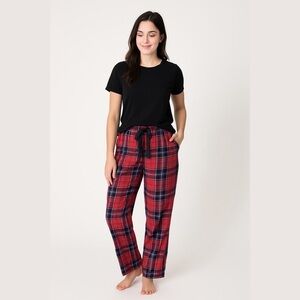 Women's Victoria's Secret Pajama Pants Size S Red Purple Plaid